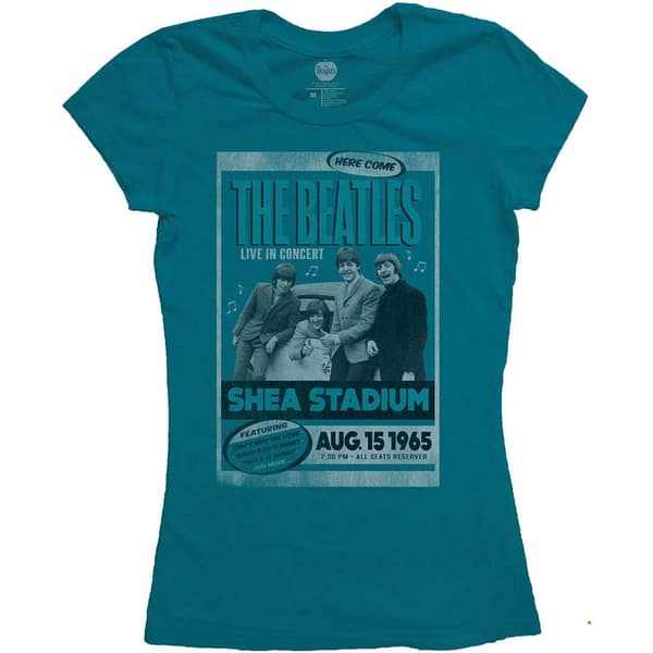 The Beatles Ladies T-Shirt: Shea Stadium 1965 (Small)