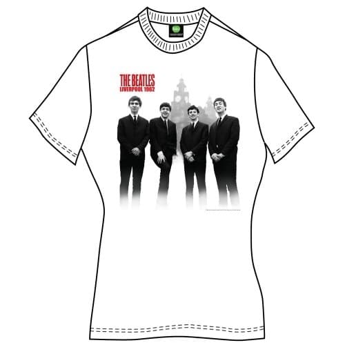 The Beatles Ladies T-Shirt: In Liverpool (Small)