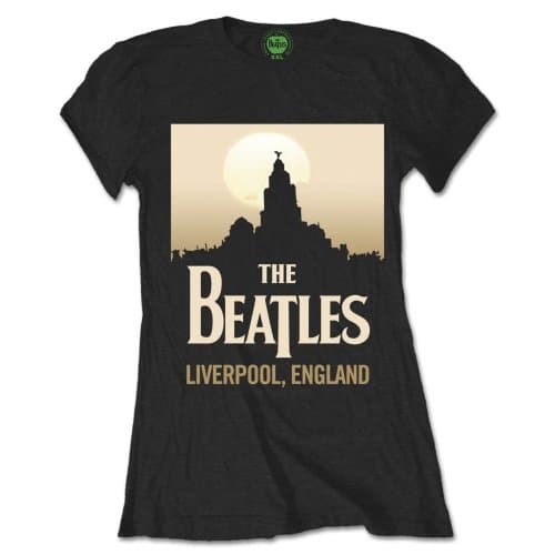The Beatles Ladies T-Shirt: Liverpool, England (X-Large)