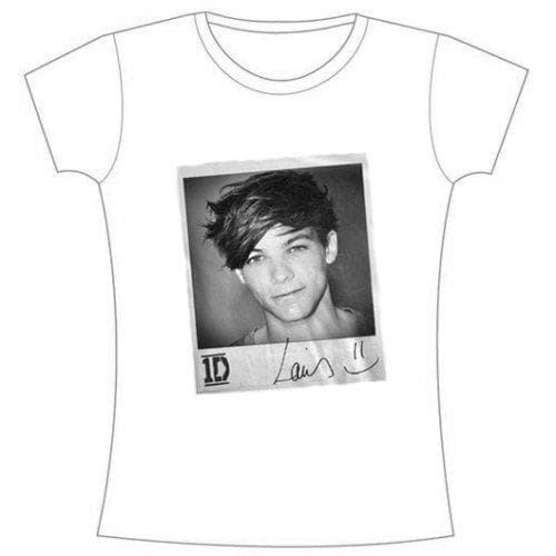One Direction Ladies T-Shirt: Solo Louis (Skinny Fit) (X-Large)