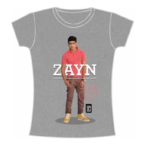 One Direction Ladies T-Shirt: Zayn Standing Pose (Skinny Fit) (X-Large)