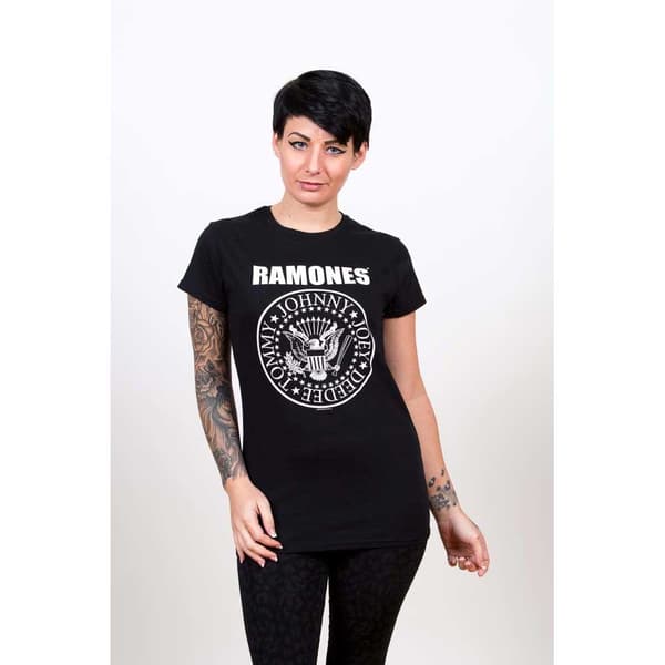 Ramones Ladies T-Shirt: Seal (Skinny Fit) (Small)