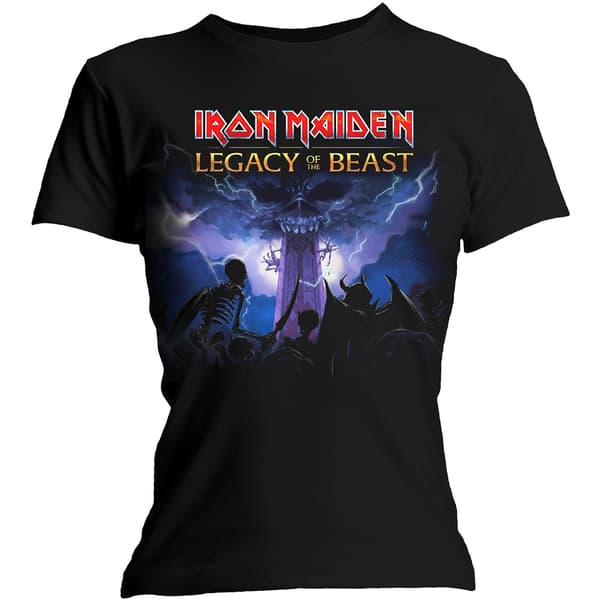 Iron Maiden Ladies Fashion Tee: Legacy Army (Skinny Fit) (Medium)