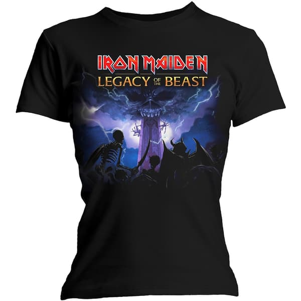 Iron Maiden Ladies T-Shirt: Legacy Army (Skinny Fit) (Large)