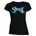 Pikkukuva 1 / 2: Ghost Ladies T-Shirt: Blue/Grey Keyline Logo (Skinny Fit) (X-Large)