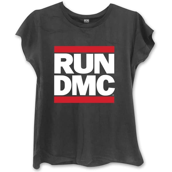 Run DMC Ladies T-Shirt: Logo (Skinny Fit) (Large)
