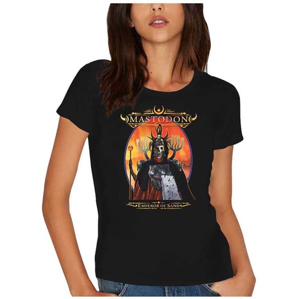 Mastodon Ladies T-Shirt: Emperor of Sand (Skinny Fit/Ex Tour) (X-Large)
