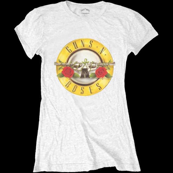 Guns N' Roses Ladies T-Shirt: Classic Bullet Logo (Skinny Fit) (XX-Large)