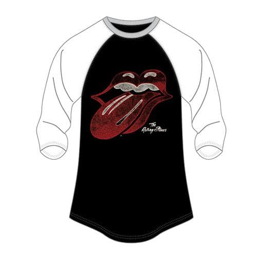 The Rolling Stones Ladies Raglan T-Shirt: Retro Tongue (Ladies Size 18)