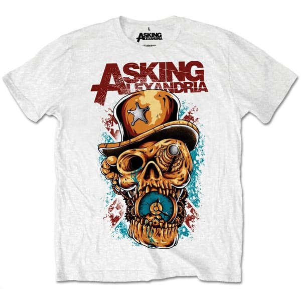 Asking Alexandria Unisex T-Shirt: Stop The Time (Retail Pack) (Small)
