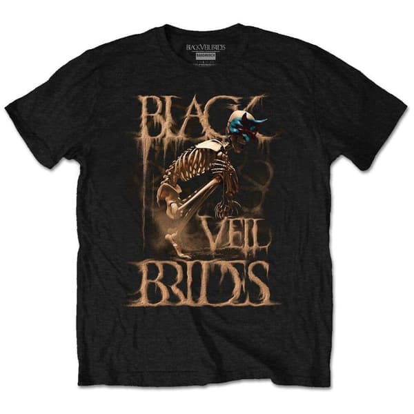 Black Veil Brides Unisex T-Shirt: Dust Mask (Retail Pack) (Large)