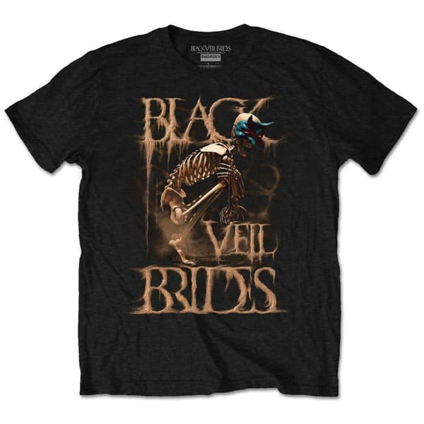 Black Veil Brides Unisex T-Shirt: Dust Mask (Retail Pack) (Large)
