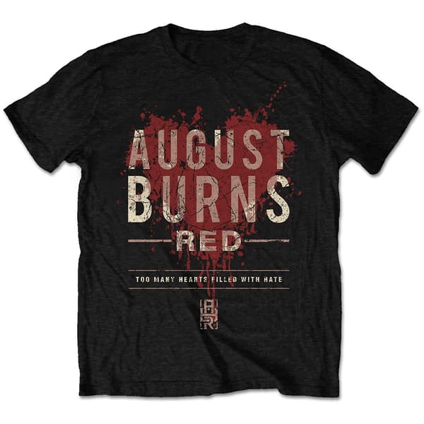 August Burns Red Unisex T-Shirt: Hearts Filled (Retail Pack) (XX-Large)