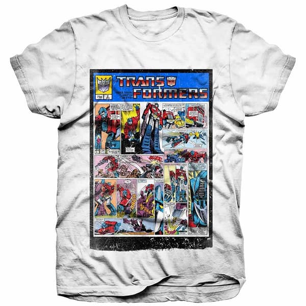 Hasbro Unisex Tee: Transformers Comic Strip (Small)