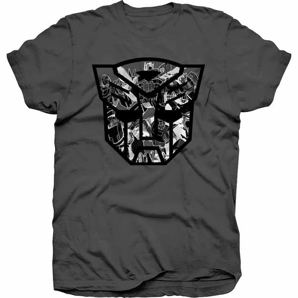 Hasbro Unisex Tee: Transformers Autobot Shield Black/White (Small)