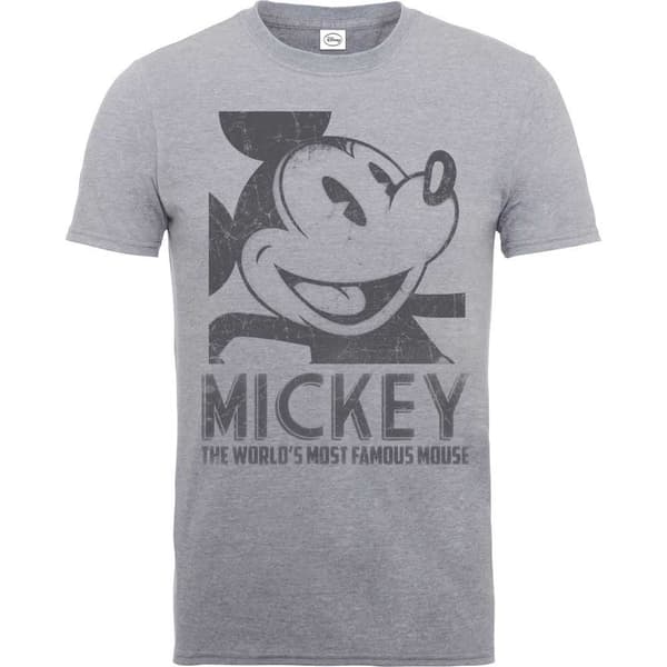 Disney Unisex T-Shirt: Mickey Mouse Most Famous (Small)