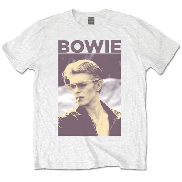 David Bowie Unisex T-Shirt: Smoking (X-Large)