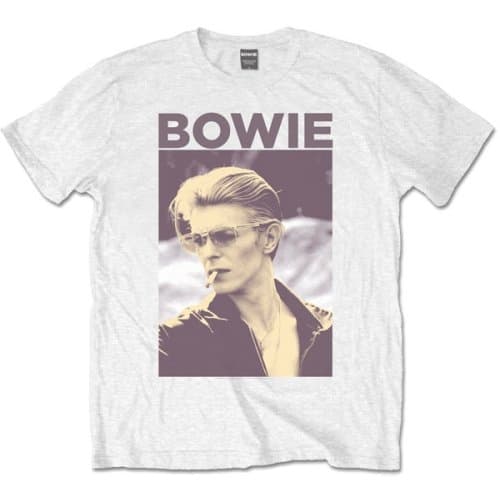 David Bowie Unisex T-Shirt: Smoking (X-Large)