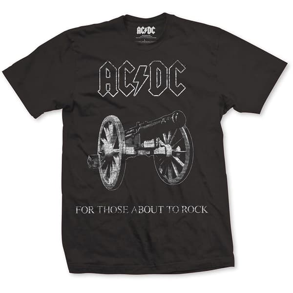 AC/DC Unisex T-Shirt: About to Rock (Small)