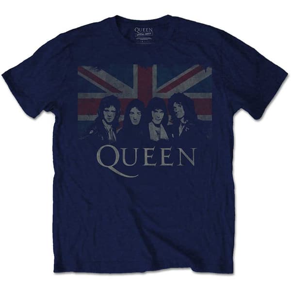Queen Unisex T-Shirt: Vintage Union Jack (Small)