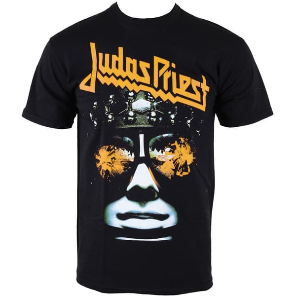 Judas Priest Unisex Premium Tee: Hell-bent (Puff Print) (Large)