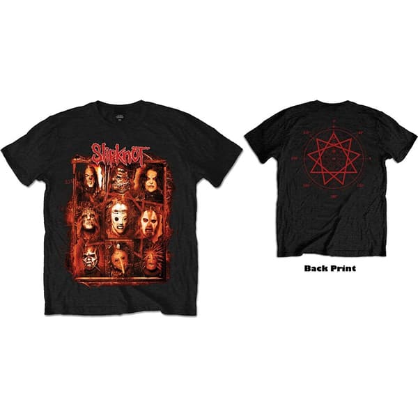 Slipknot Unisex T-Shirt: Rusty Face (Back Print) (XX-Large)