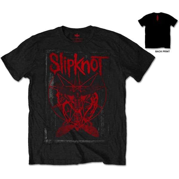 Slipknot Unisex T-Shirt: Dead Effect (Back Print) (Large)
