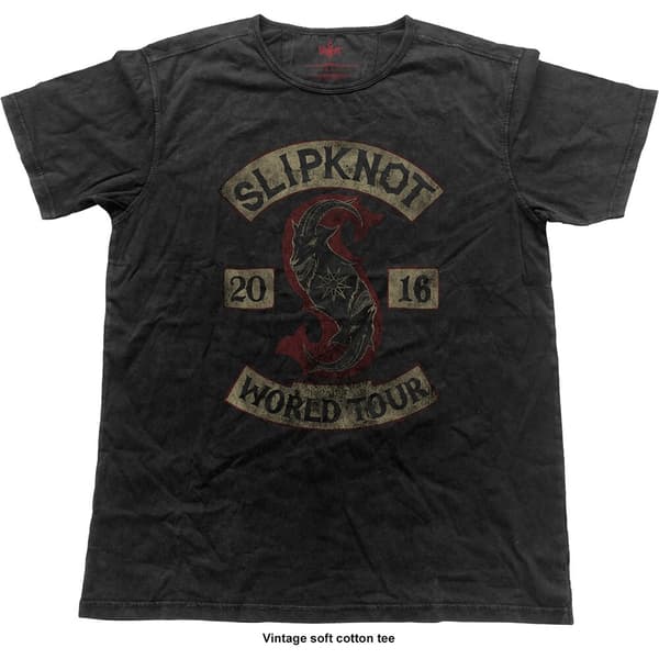 Slipknot Unisex Vintage T-Shirt: Patched-Up (Small)