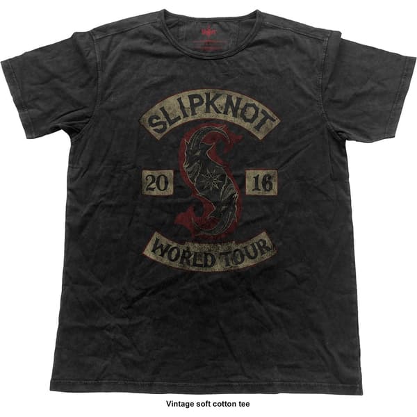 Slipknot Unisex Fashion Tee: Patched-Up (Vintage Finish) (XX-Large)