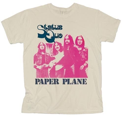 Status Quo Unisex Tee: Paper Plane (Small)