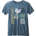 Miniatyrbillede 1 af 2: Woodstock Unisex Fashion Tee: Classic Vintage Poster with Burn Out Finishing (XX-Large)