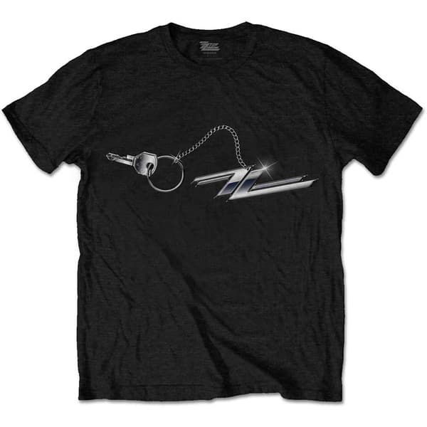 ZZ Top Unisex T-Shirt: Hot Rod Keychain (Medium)