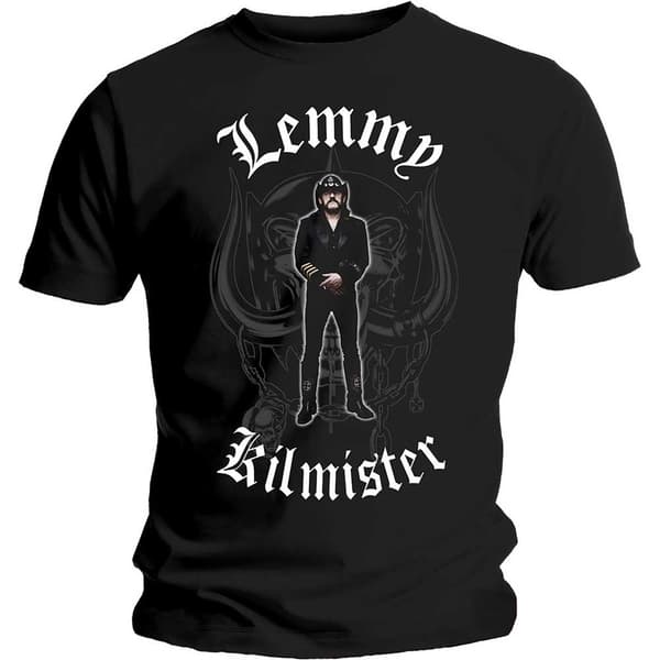 Lemmy Unisex T-Shirt: Memorial Statue (Large)