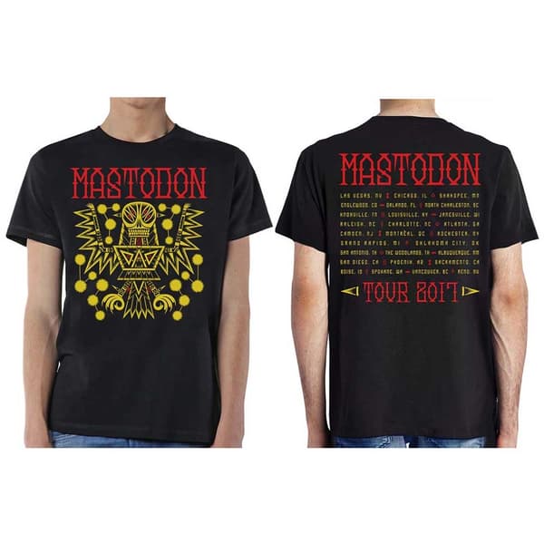 Mastodon Unisex T-Shirt: Tribal Demon Autumn 2017 (Ex Tour) (Small)