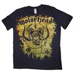Motorhead Unisex Tee: Acid Splatter (Puff Print) (Medium)