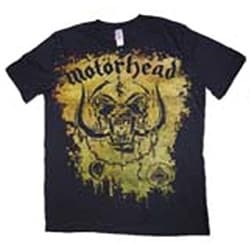 Motorhead Unisex Tee: Acid Splatter (Puff Print) (Medium)