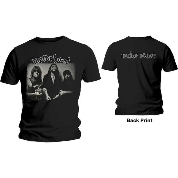 Motorhead Unisex T-Shirt: Under Cover (Back Print) (Large)