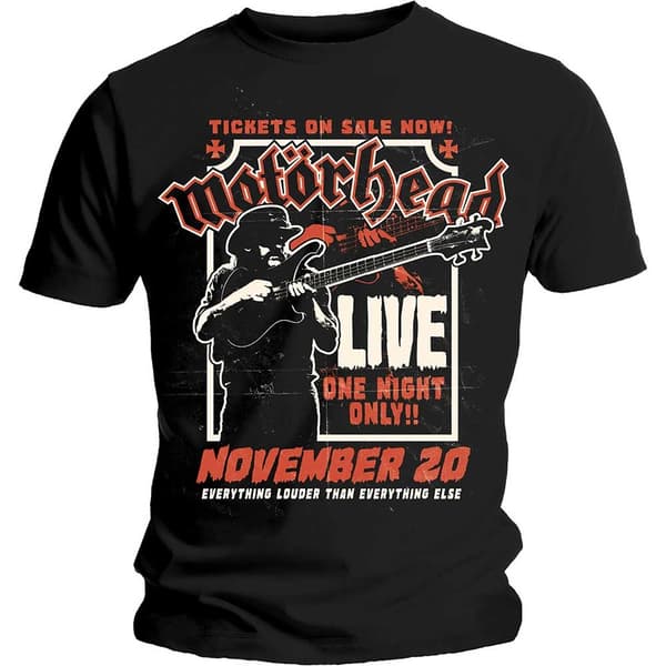 Motorhead Unisex T-Shirt: Lemmy Firepower (Small)