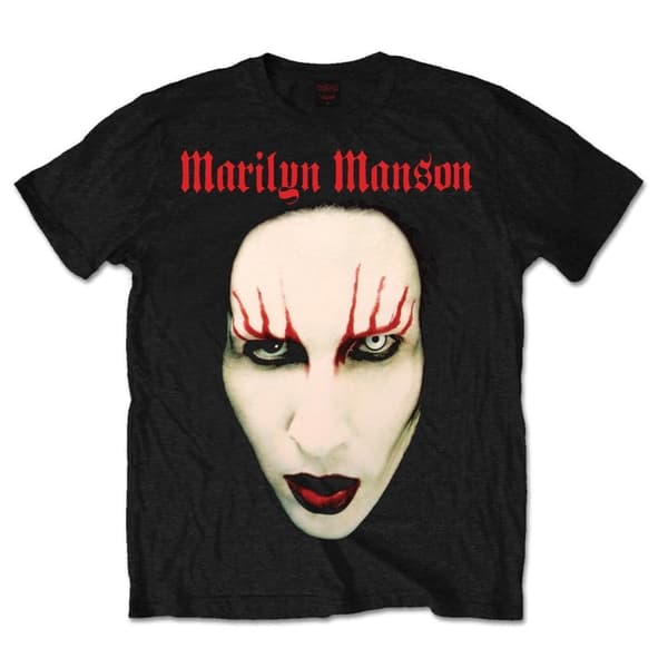 Marilyn Manson Unisex T-Shirt: Red Lips (XX-Large)