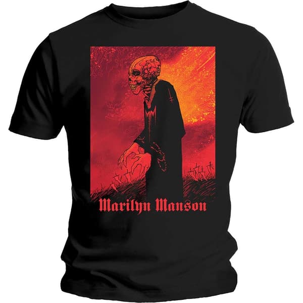 Marilyn Manson Unisex T-Shirt: Mad Monk (Small)