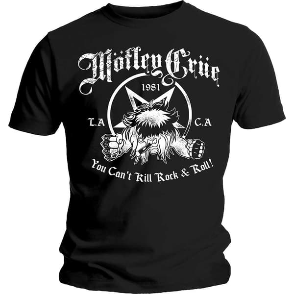Motley Crue Unisex T-Shirt: You Can't Kill Rock & Roll (X-Large)