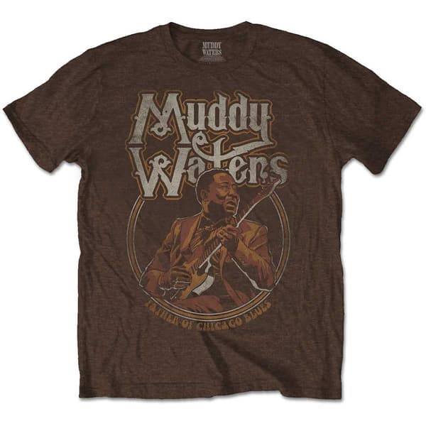 Muddy Waters Unisex T-Shirt: Father of Chicago Blues (Small)