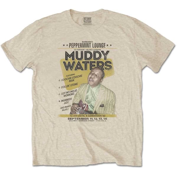 Muddy Waters Unisex T-Shirt: Peppermint Lounge (Medium)