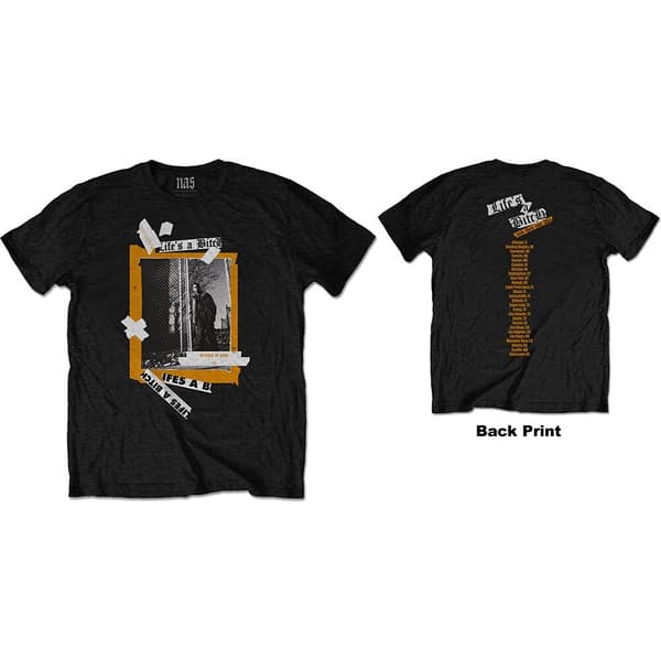 Nas Unisex T-Shirt: Life's a Bitch (Back Print) (X-Large)