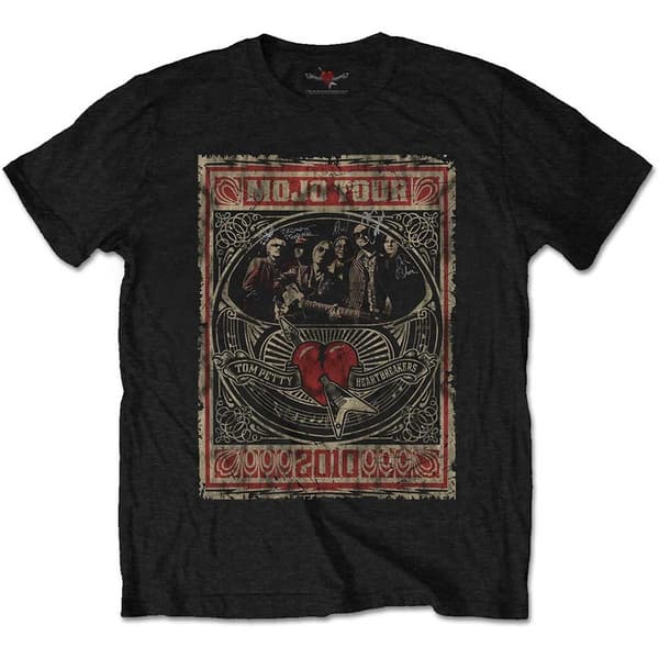Tom Petty & The Heartbreakers Unisex T-Shirt: Mojo Tour (Soft Hand Inks) (XX-Large)