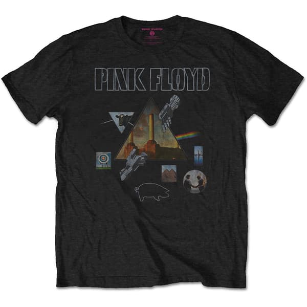 Pink Floyd Unisex T-Shirt: Montage (Small)