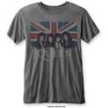 Miniatyrbild 1 av 2: Queen Unisex Burn Out T-Shirt: Vintage Union Jack (Medium)