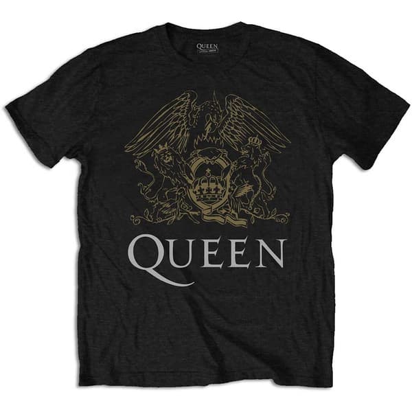 Queen Unisex T-Shirt: Crest (Large)