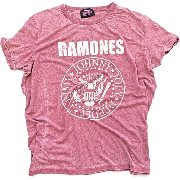 Ramones Unisex Fashion Tee: Presidential Seal (Burn Out) (X-Small)