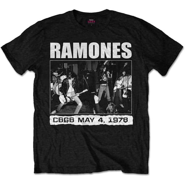 Ramones Unisex T-Shirt: CBGB 1978 (Large)